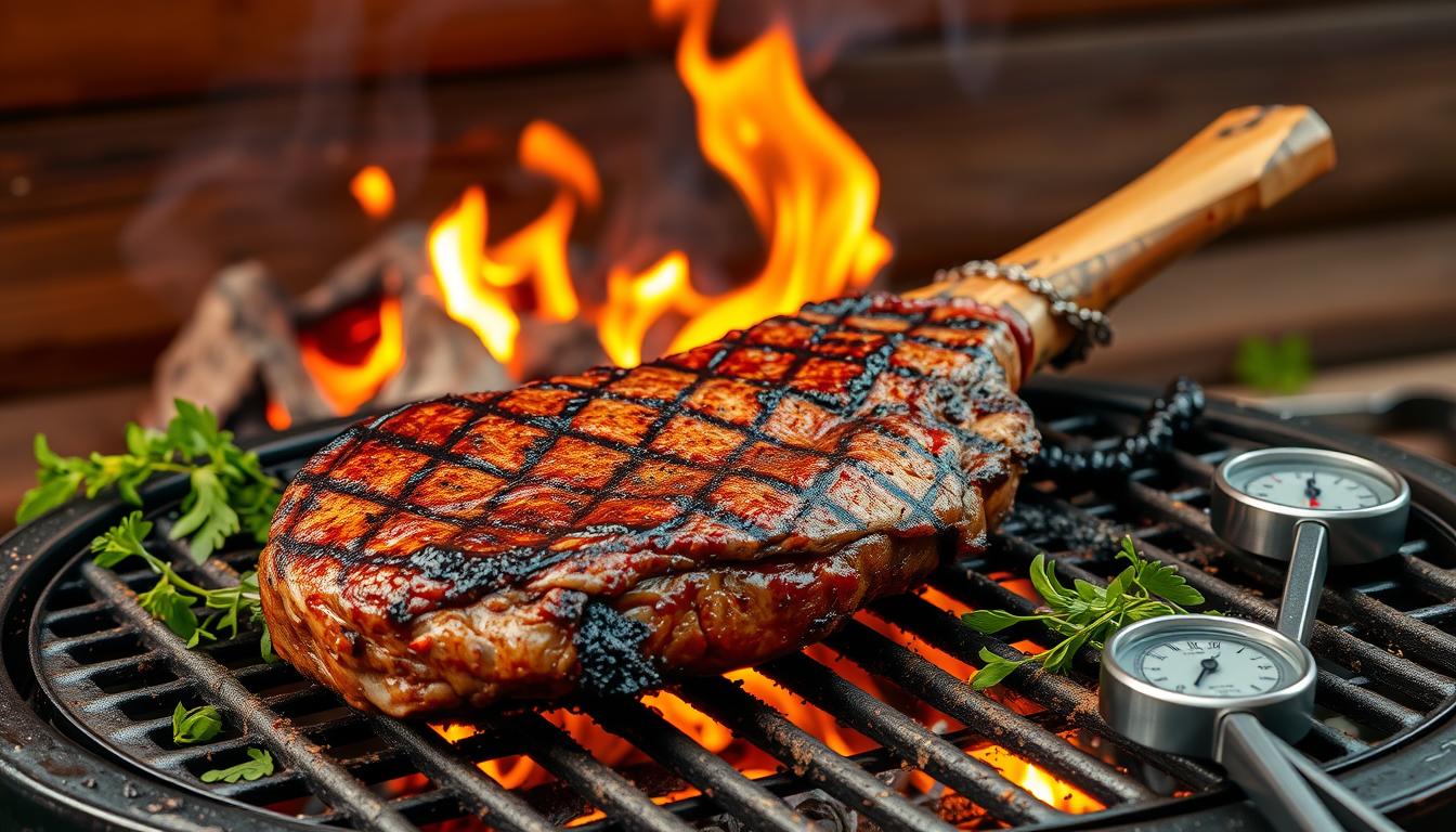 Grilling A Tomahawk Steak