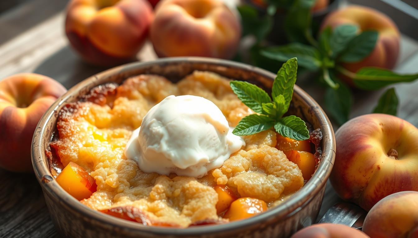 peach cobbler with cake mix