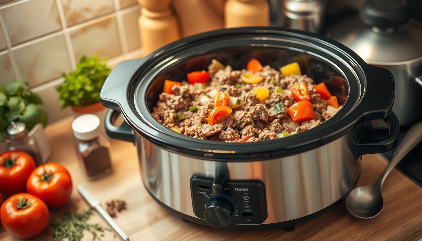 Slow Cooker Ground Beef