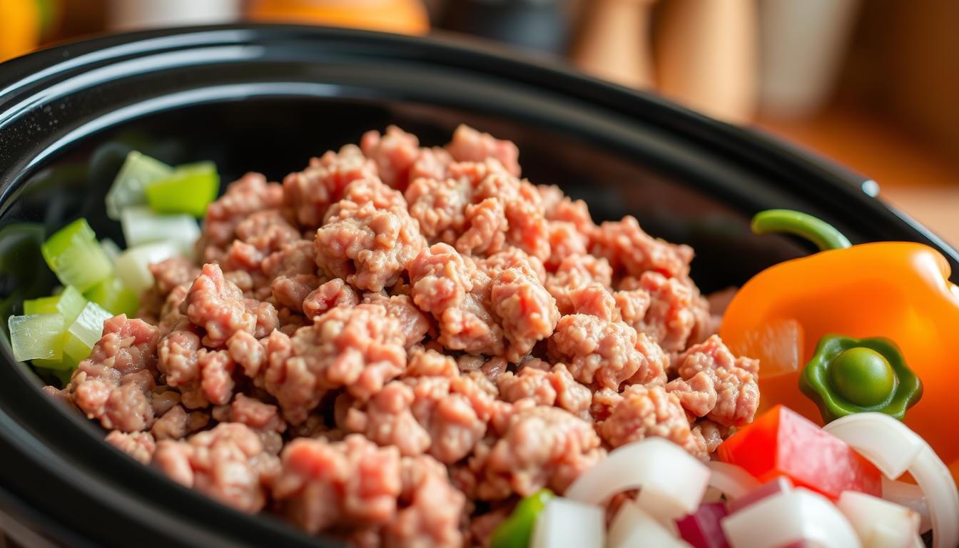 Slow Cooker Ground Beef