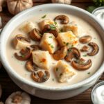 Langostino Mushroom Sour Cream Gravy Recipe