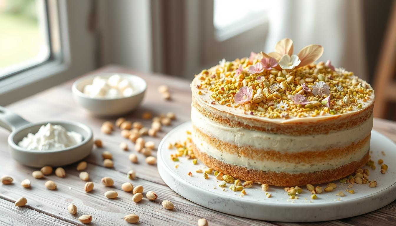 Pistachio Ricotta Cake